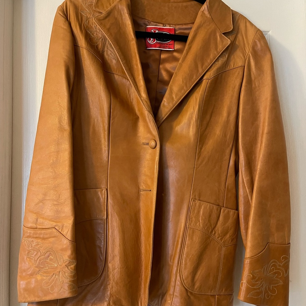 Justin Boots Women's Brown Leather Blazer